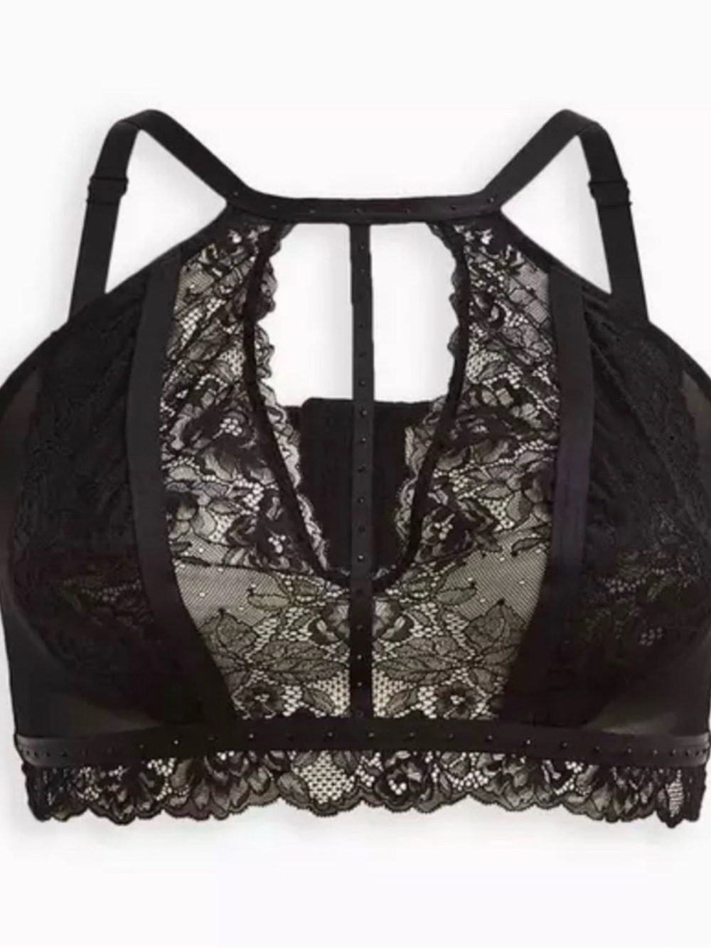 torrid Black Lace Strappy Bralette